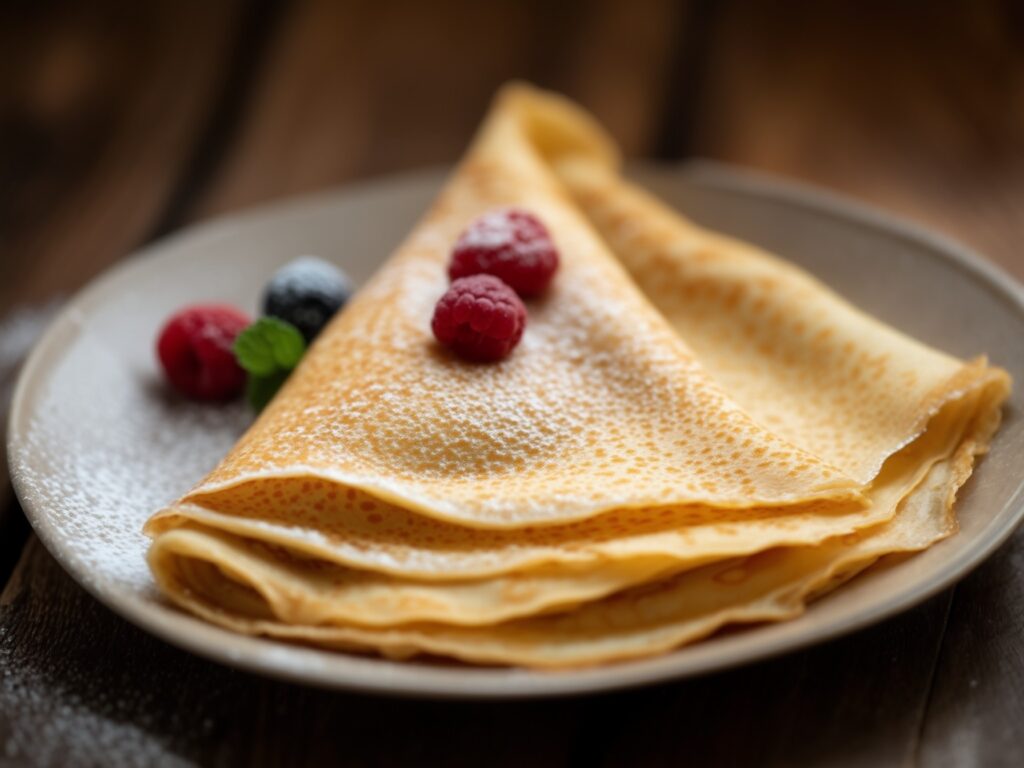 French crepes are thin, delicate pancakes that can be served sweet or savory. They're quick to prepare and incredibly versatile, perfect for breakfast, brunch, or dessert. Follow this foolproof recipe for soft, buttery, and authentic crepes.