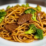 This Beef and Broccoli Lo Mein is a quick, flavorful, and satisfying dish featuring tender beef, crisp broccoli, and chewy noodles tossed in a savory sauce. It's perfect for a weeknight dinner or when you're craving takeout-style food at home.