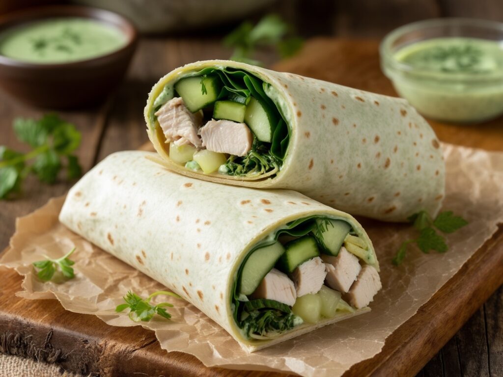 These Green Goddess Chicken and Cucumber Wraps are vibrant, nutritious, and so easy to customize. Whether you’re meal-prepping for the week or whipping up a quick meal, this versatile recipe is a winner every time! 🌿🥑🌯