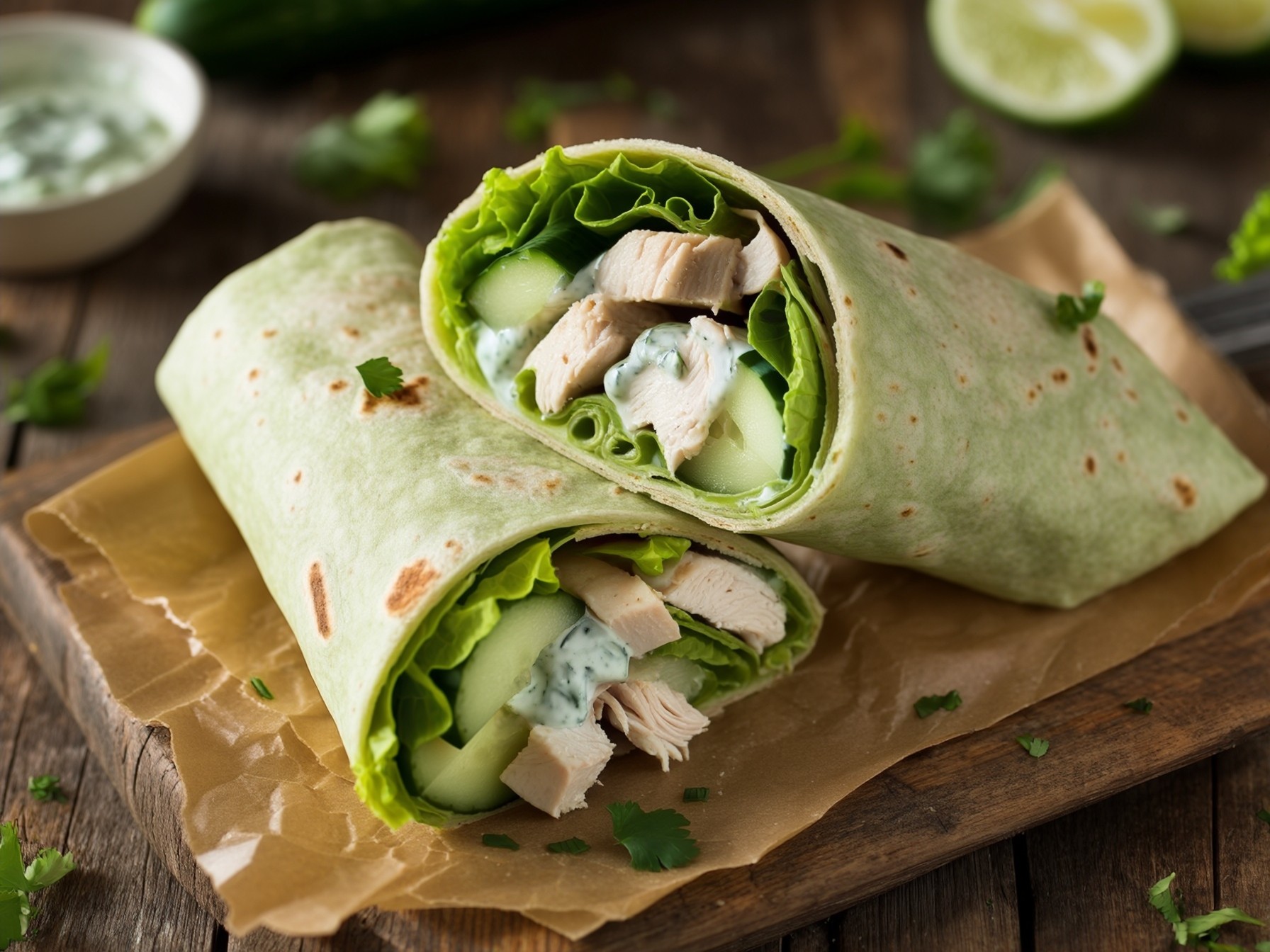 These Green Goddess Chicken and Cucumber Wraps are light, refreshing, and bursting with flavor. Featuring tender chicken, crisp cucumbers, and a creamy herby Green Goddess dressing, they’re perfect for a quick lunch or healthy dinner. Wrap them in tortillas, lettuce leaves, or collard greens for a versatile, crowd-pleasing meal.