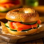 This easy and elegant Smoked Salmon and Cucumber Bagel is perfect for breakfast, brunch, or even a light lunch. It combines the smoky richness of salmon with the crunch of fresh cucumber and the creaminess of cream cheese. A delicious, no-cook recipe that feels like a gourmet treat!