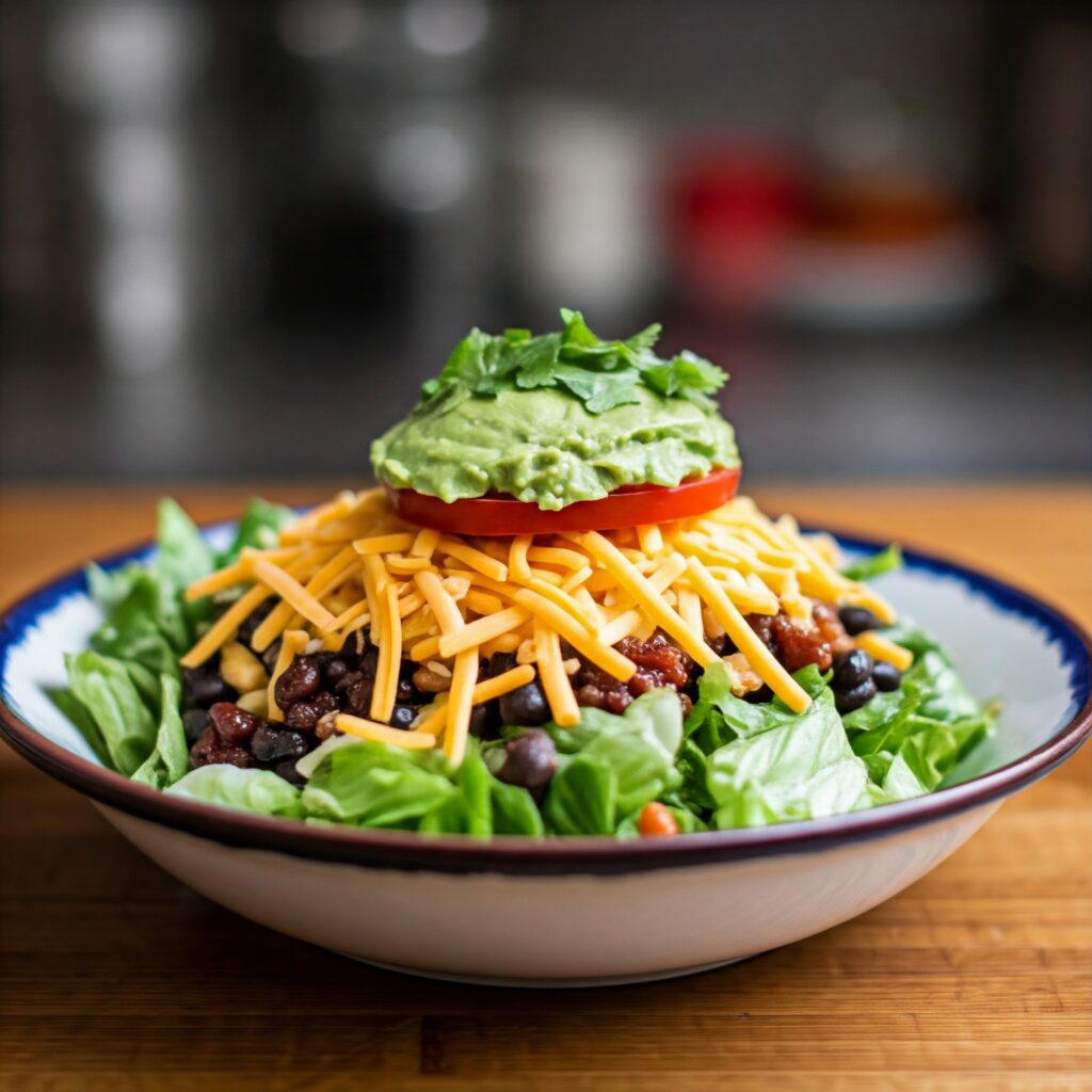 Taco salad is a flavorful, fresh, and satisfying dish that combines all the best parts of tacos into a healthy, customizable salad. Packed with seasoned meat, crisp lettuce, and delicious toppings, it’s perfect for a quick weeknight dinner or a fun party dish. You can make it traditional, vegetarian, or even low-carb depending on your preferences.