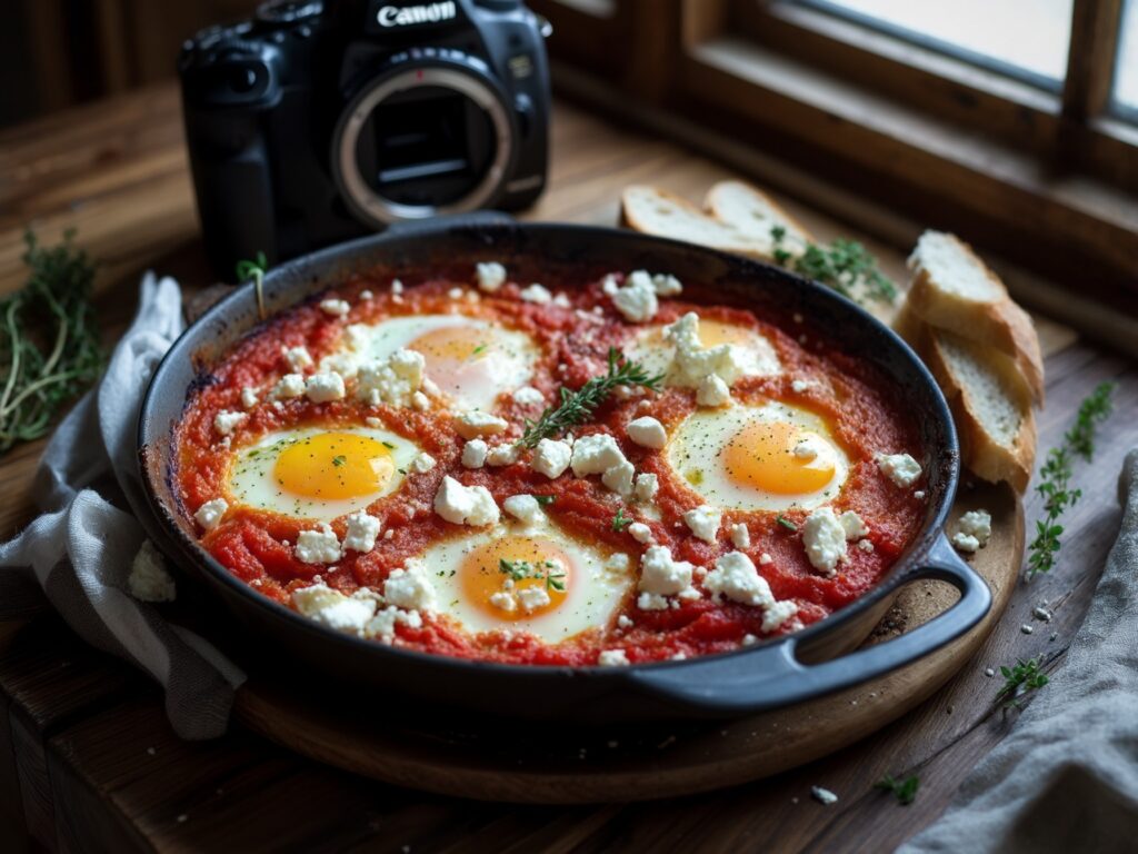 Tomato and Feta Baked Eggs is a simple, Mediterranean-inspired dish that's perfect for breakfast, brunch, or even a light dinner. With juicy tomatoes, tangy feta cheese, and creamy baked eggs, this flavorful meal comes together in under 30 minutes and pairs beautifully with crusty bread or a side salad.