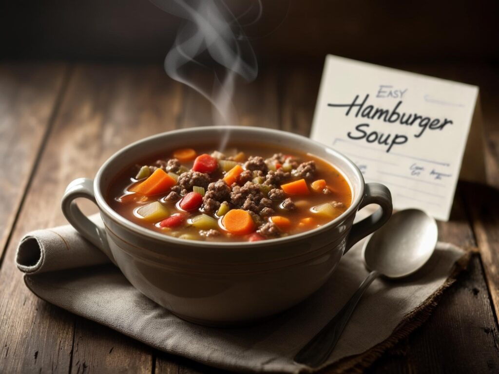 This Easy Hamburger Soup is a hearty, comforting dish made with ground beef, vegetables, and a flavorful broth. It’s simple to prepare, budget-friendly, and perfect for a cozy weeknight dinner. Plus, it’s ready in just 30 minutes!