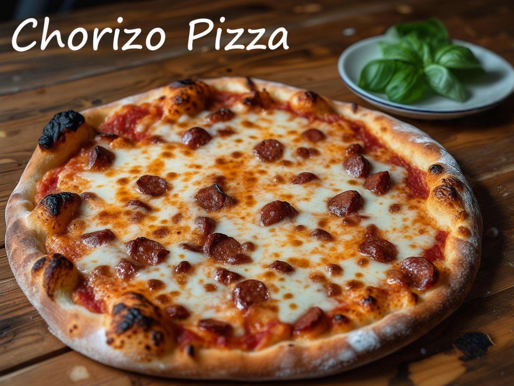 Chorizo & Goat Cheese Pizza – Gluten-free crust option! Spicy Spanish chorizo meets creamy cheese for a gourmet pizza night. No-fuss recipe with maximum flavor.